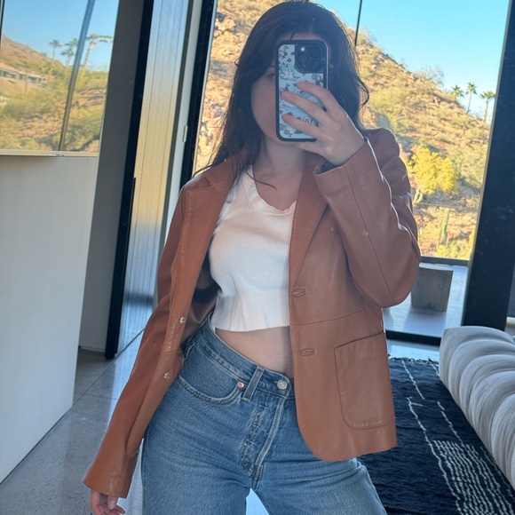 70s styled leather jacket - Picture 1 of 4